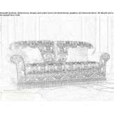 Sofa materiałowa 3-osobowa Laugna