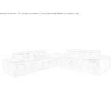 Skórzana sofa rozkładana segmentowa Cajetina