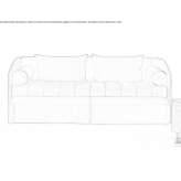 Materiałowa rozkładana sofa ze zdejmowanym pokrowcem Burzuc