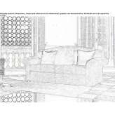 Sofa materiałowa ze zdejmowanym pokrowcem Otricoli