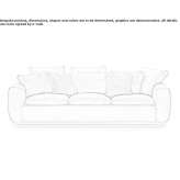 Sofa materiałowa 3-osobowa ze zdejmowanym pokrowcem Valenza