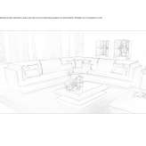 Corner leather sofa Ebbs