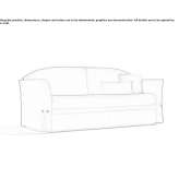 3-osobowa rozkładana sofa materiałowa ze zdejmowanym pokrowcem Samsat