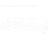 Corner sectional sofa in leather Iuka