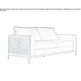 Sofa z tkaniny Vilafant