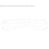 Skórzana sofa rozkładana segmentowa Aplao