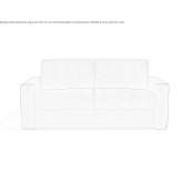 A two-seater fabric sofa with a removable cover Shotton