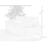 2-osobowa rozkładana sofa z tkaniny Lipljan