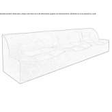 3-seater fabric sofa Welford