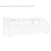 Sofa z tkaniny Dalnic
