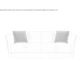 Leather 3-seater sofa Mukarov