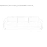 Skórzana sofa rozkładana z napędem elektrycznym Morbegno