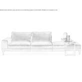 Sectional fabric sofa Vivaro