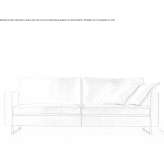 Sectional fabric sofa with removable cover Nejapa