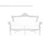 Dwuosobowa sofa tapicerowana Baruta