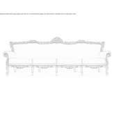 Leather upholstered 4-seater sofa Baruta