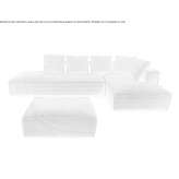 Sectional sofa with chaise longue Scundu