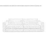 2-seater fabric sofa Riace