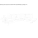 Corner leather sofa Cocoyoc