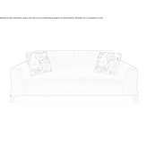 3-seater velvet sofa Rackwitz