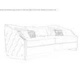 Pikowana 3-osobowa, skórzana rozkładana sofa Dalnic