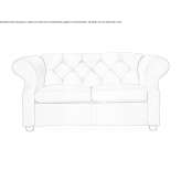 Sofa tapicerowana pikowaną tkaniną Bacabal