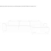 Skórzana sofa segmentowa z szezlongiem Iteuil