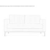 Pikowana sofa z ognioodporną wyściółką Hendron