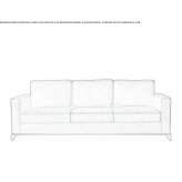 3-seater fabric sofa Vagia