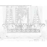 Pikowana 3-osobowa sofa w stylu Chesterfield Marotta