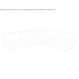 Narożna skórzana sofa Reggello
