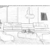 Sectional fabric sofa with a chaise longue Bredbury