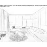 Narożna sofa z tkaniny Bredbury