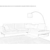 Narożna sofa segmentowa 5-osobowa z tkaniny Samo