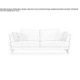 3-seater fabric sofa with a removable cover Tlaxcala