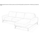 3-seater sectional sofa with chaise longue Petrovec