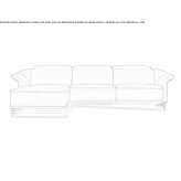 Sectional sofa with chaise longue and headrest Zapod