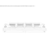 6-seater fabric sofa Panora