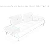 3-seater fabric sofa Petrovec