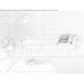 4-seater sofa in Chesterfield style Mezdra