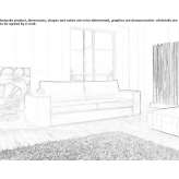 Skórzana sofa 3-osobowa Eide