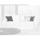 3-seater fabric sofa bed Cerceda