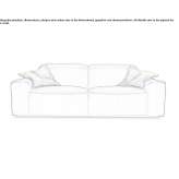 Dwuosobowa sofa segmentowa z zagłówkiem Zapod