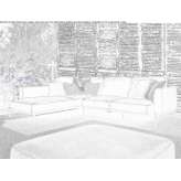 Corner sectional sofa in leather Eastvale