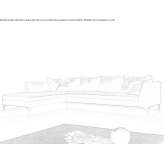 Sofa narożna z tkaniny 5-osobowa Gawler