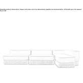 Modular fabric sofa Nerondes