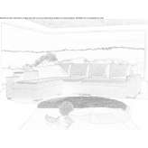 Fabric corner sofa Deszczno