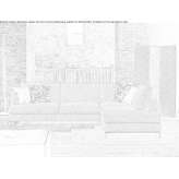 4-seater fabric sofa with a chaise longue Palmiano