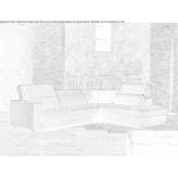 Corner sectional sofa in fabric Leczyca