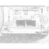 Fabric sofa with removable cover Carceri